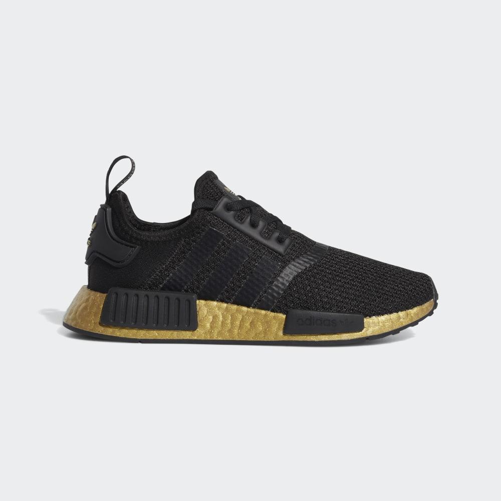 Originals Adidas NMD_R1 Baieti Romania - Negrii/Aurii Metal FW7692
